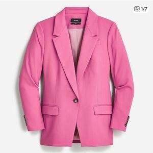 J. Crew Willa Pink Pantsuit (Blazer and Full Length Pants)